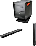 Mail Boss Package Master X3 In-Ground Mount Combo Kit Locking Metal Standard Mailbox - Black