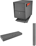 Mail Boss Package Master X2 In-Ground Mount Combo Kit Locking Metal Standard Mailbox - Granite