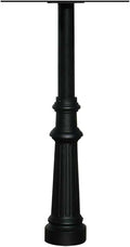 The Hanford Single Mailbox Post System with Fluted Base, Mailboxes Sold Separately