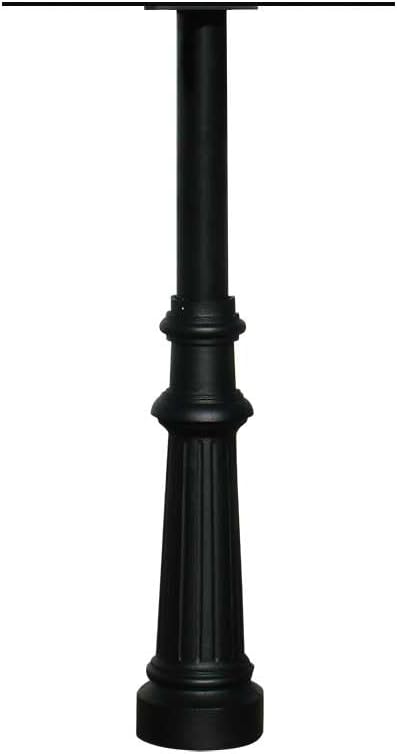 The Hanford Single Mailbox Post System with Fluted Base, Mailboxes Sold Separately
