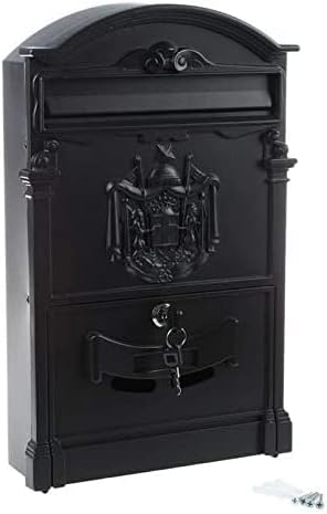 Heavy Aluminium Lockable Secure Mail Letter Post Box Mailbox Postbox Retro Vintage Metal Mail Box