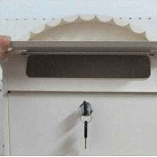 Letterbox,Post Box,Wall Mounted Post Box,Lockable Letter Box Steel Mail Box,Classic Wall Mounted Galvanised Steel Lockable