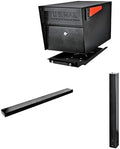 Mail Boss Mail Manager Pro X4 In-Ground Mount Combo Kit Locking Metal Standard Mailbox - Black