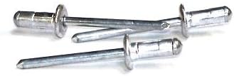 3/16' x .062'-.250' Low Profile Multi-Grip Rivets/Aluminum Body/Steel/Black Phos Mandrel / 5,000 Pc. Carton