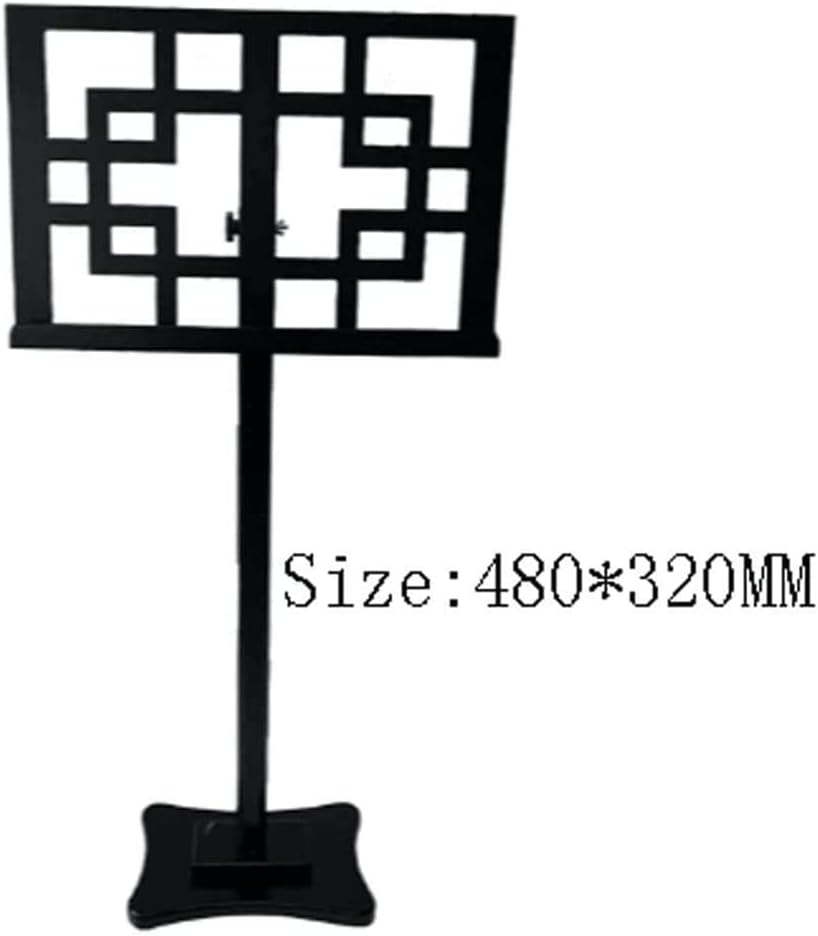 Music Stands Retro Solid Wood Music Holder Portable Sheet Music Stands for Guitar Guzheng Violin Book Stands Adjustable Angle,