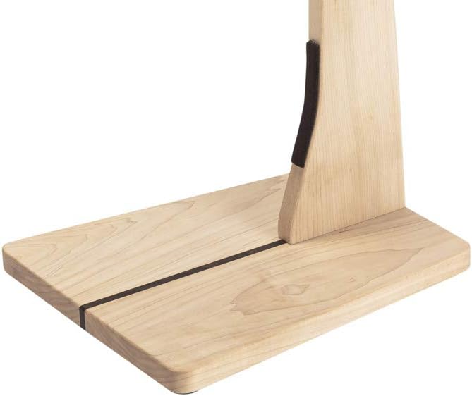 Zither Wooden Bass Guitar Stand - Handcrafted Solid Maple Wood Floor Stands Best for Electric Bass Guitars, Made in USA