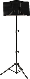 2 in 1 Dual-Use Folding Sheet Music Stand, Tripod Base Adjustable, Orchestral Music Holder, Maximum Load 4kg, for Guitar Violin Etc,