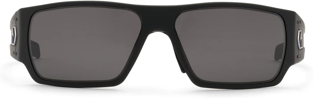 Gatorz Eyewear Specter Sunglasses – Black Aluminum Frame/Black Logo – Smoke Lens – CNC-Machined Aluminum, Adjustable Fit – Made in USA (GZ-08-031)