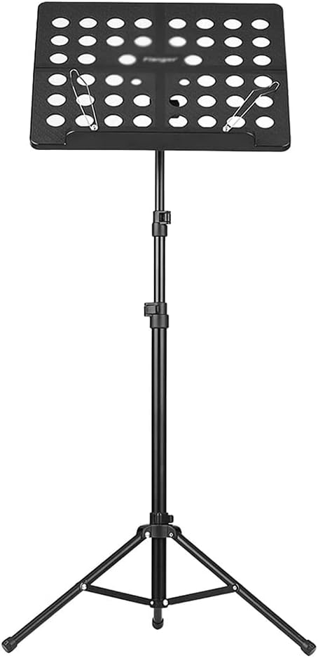 Music Stands Height Adjustable Music Holder Aluminum Alloy Sheet Music Stands Folding Violin Playing Desktop Book Stands，Silver