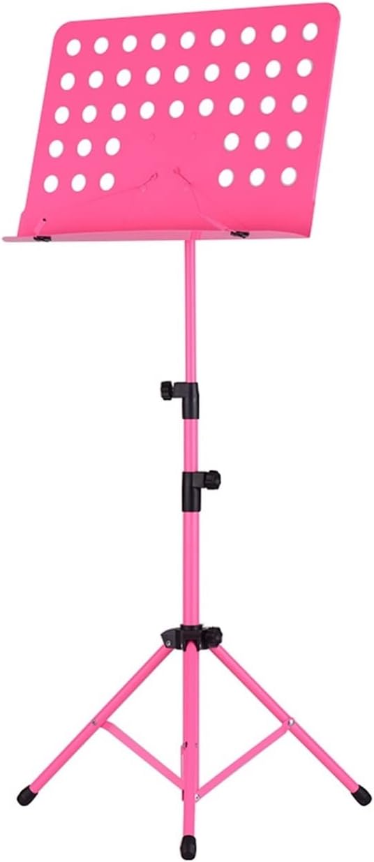 Portable Sheet Music Stand Sheet Music Stand Portable Violin Guitar Music Book Holder for Guitar Bass Ukulele Piano Violin Music Stands (Color : Type C Pink) (Type C Pink)
