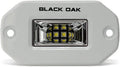 Black Oak LED Marine Flush Mount Spreader Light - IP69K Rating Single Row - 2-Inch - White - Black