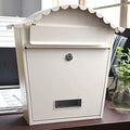 Letterbox,Post Box,Wall Mounted Post Box,Lockable Letter Box Steel Mail Box,Classic Wall Mounted Galvanised Steel Lockable