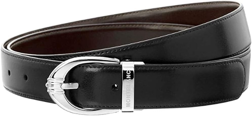 Montblanc 106148 Classic Oval Men's Leather Reversible Belt