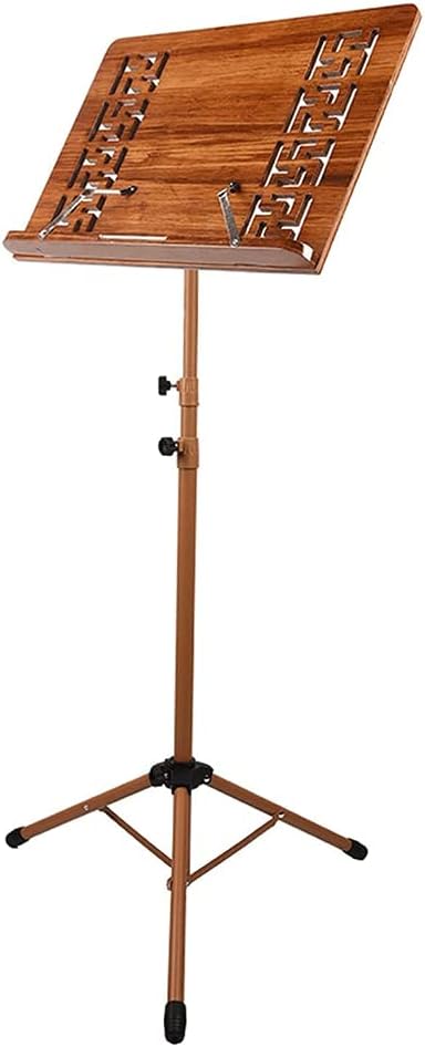 Music Stands Adjustable Height Music Holder Heavy Wooden Sheet Music Stands Violin Guitar Ukulele Sheet Music Book Holder (B)