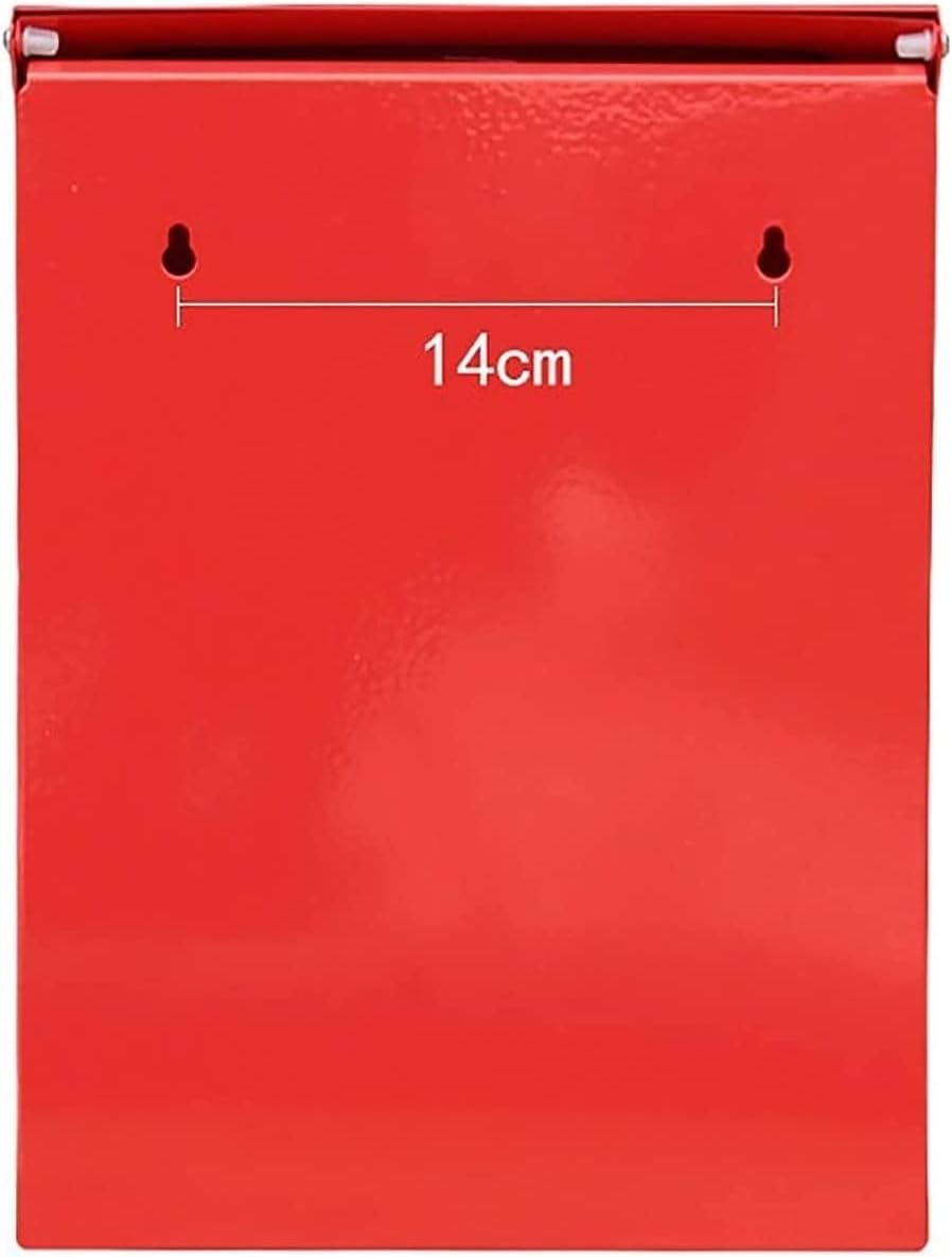 Suggestion Box Mailbox Complaint Suggestion Box Wall Mounted Mailbox Fashion Bucket Newspaper Boxes Metal Letter Post Mailbox Retro American Pastoral Mailbox Mailboxes for Outside Post Mount ( Color :