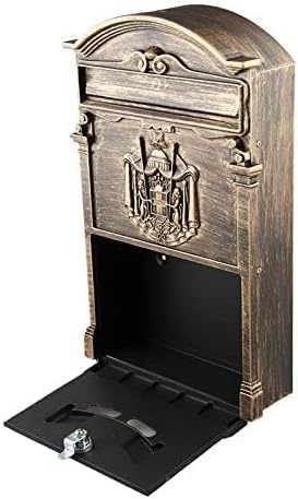 Retro Mailbox Villas Post Box European Lockable Outdoor Wall Newspaper Boxes Secure Letterbox Garden Home Decoration