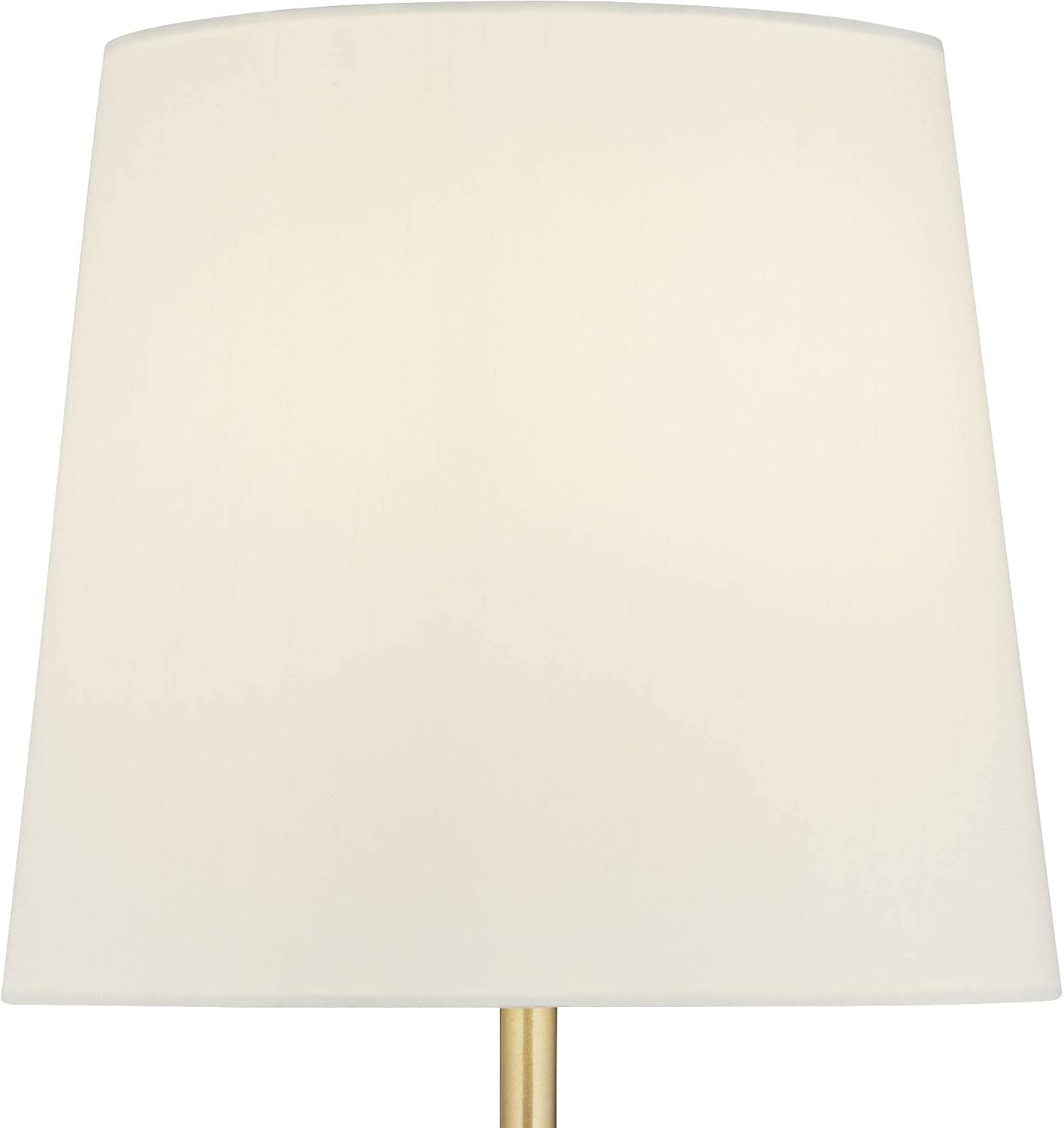360 Lighting Phoebe Modern Glam Luxury Buffet Table Lamps 28 1/2' Tall Skinny Set of 2 Gold Metal White Tapered Drum Shade Glass Flower Accent Decor for Living Room House Home Dining Entryway