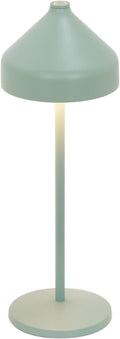 Zafferano, Amelie Pro Lamp, Rechargeable Cordless Table Lamp with Touch Control, Suitable for Indoor and Outdoor, Dimmer, 2200-3000 K, Height 13.4 Inches, Mint Green Color