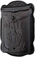 Rural Style Heavy Duty Wall Mounted Cast Iron Mailbox Metal Mail Box Newspaper Letter Post Box Rustic Postbox Gardon Yard