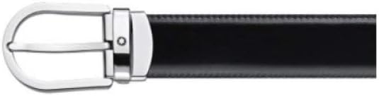 MONTBLANC Double Leather Belt Black/Brown Adjustable Length 3 x 120 cm' - 128135
