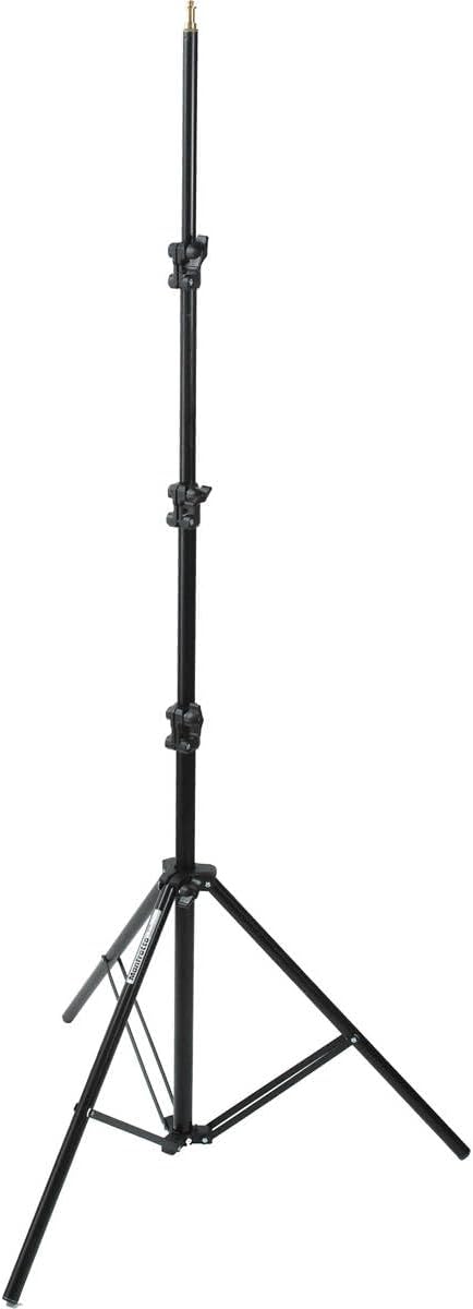 Manfrotto 367B Basic Light Stand extends up to 9 Feet with 5/8-Inch Stud and 015 Top - Replaces 3333 (Black)