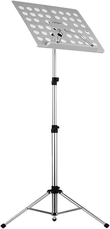 Portable Music Stands Adjustable Height Music Holder Portable Sheet Music Stands for Concert School Violin Book Stands (A)