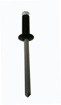 Aluminum T Style Blind Rivet with Steel Mandrel, Dome Head, Black Finish, 3/16' Diameter X .251-.312 Grip Range (Pack of 1,000)