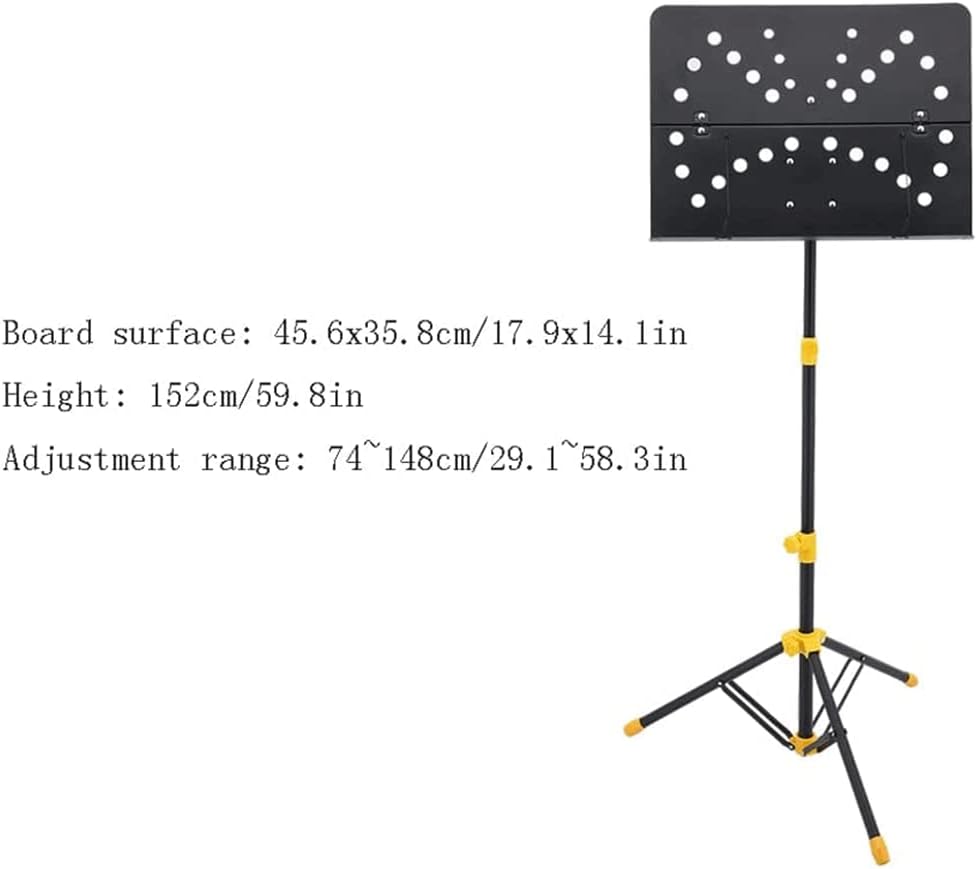 Music Stands Height Adjustable Music Holder Portable Sheet Music Stands Guitar Ukulele Violinist Sheet Music Book Stands (Style 1)