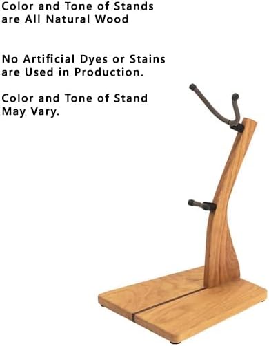 Zither Wooden Saxophone Stand - Handcrafted Solid Cherry Wood Floor Stands, Made in USA