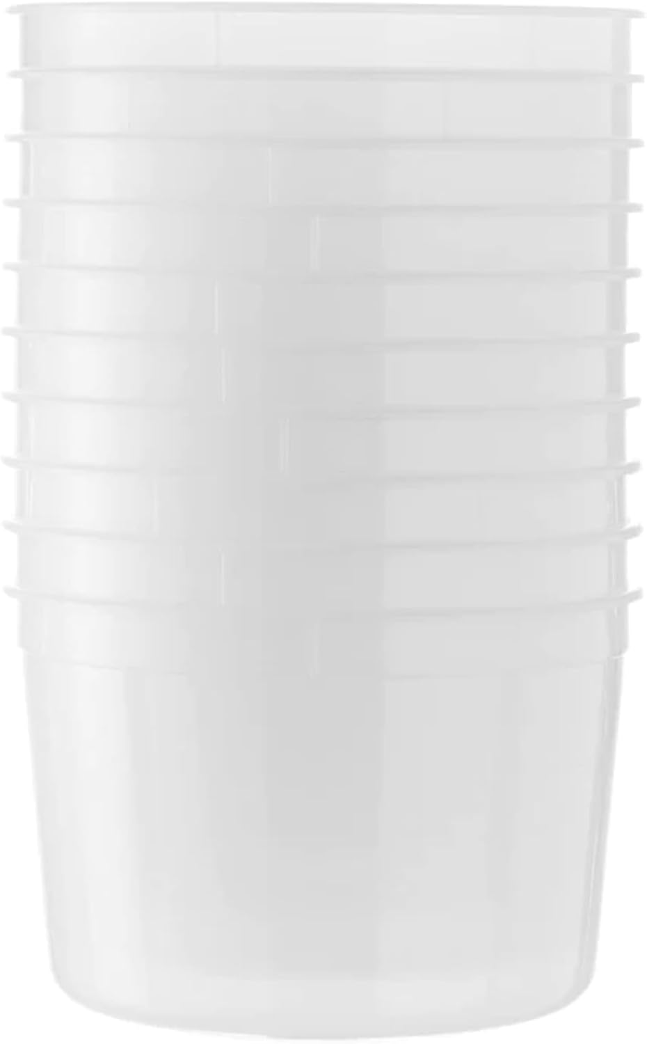 64 Oz Heavyweight Plastic Deli Containers with Airtight Lids | BPA Free Storage Cups for Soup Meal Prep Leftovers Takeout | Microwave Freezer Safe Reusable Containers | 200 Pack