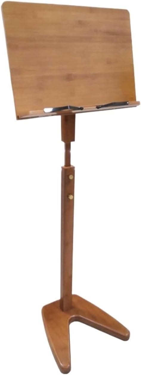 Sheet Music Stand Bamboo Music Stand Adjustable Height Suitable for Violin Guitarist Band Performance Music Stand Holder