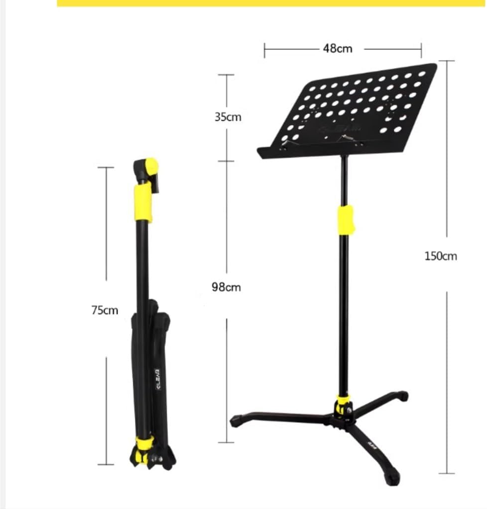 Music Stand Portable Retractable Home Music Stand With Optional Guitar, Guzheng, Drum Set And Retractable Music Stand Sheet Music Stand(A)