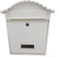 Villa Box Outdoor Mailboxes Hang a Wall, Wrought Iron Waterproof Lock Cabinet Hanging Mailbox, Post(OneColor)