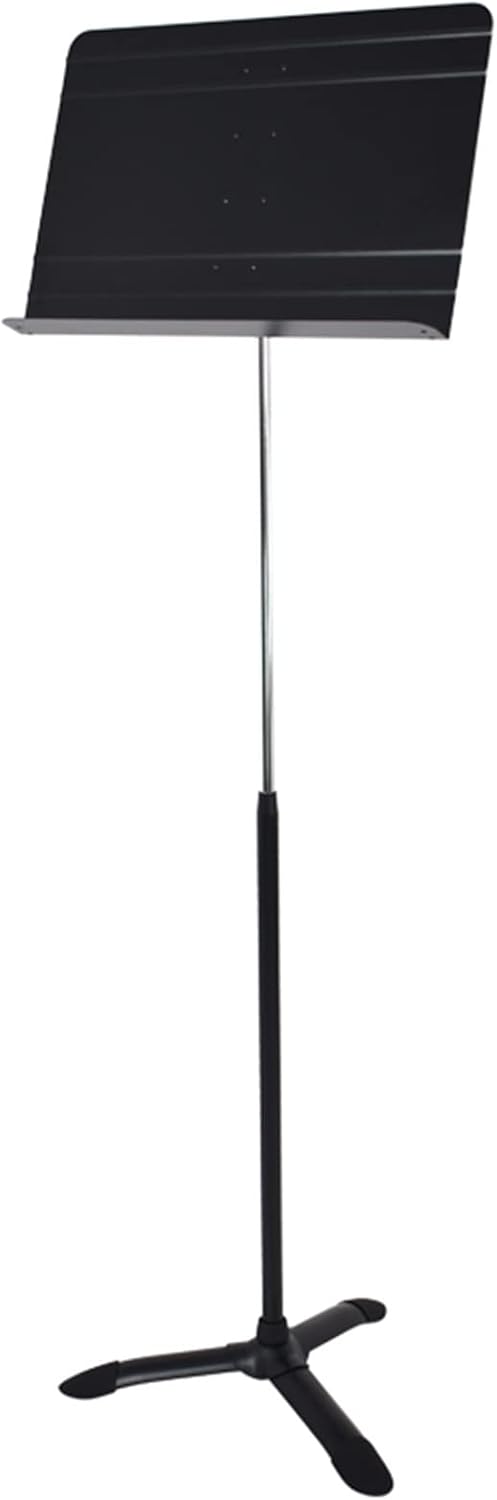 Extra Tall Sheet Music Stand, Lightweight Black Aluminum, Floor Standing Sturdy Compact Drum Viola Books Holder Support, Adjustable Height