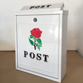 Mailbox Mail Boxes with Combination Locking Wall Mount Steel Cover Rust-Proof Metal Post Box