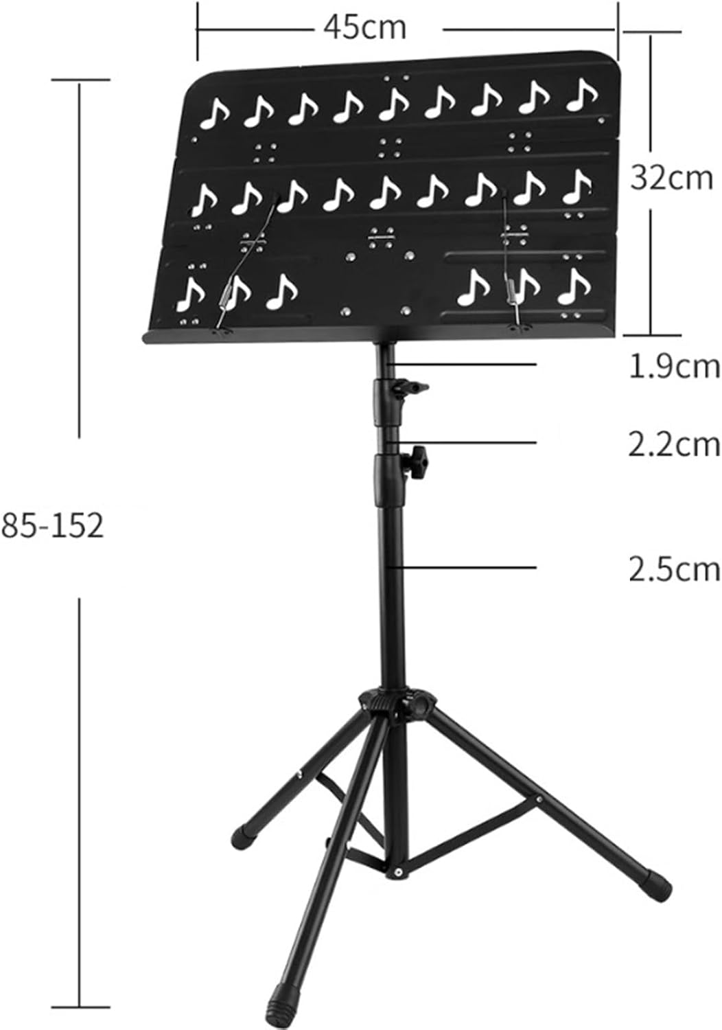 Sheet Music Stand Height-Adjustable Music Stands Portable Music Holder for Violin Guitar Music Book Music Stand Holder