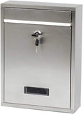 Mailbox Postbox Outdoor Lock Box Stainless Steel Report Box Creative Time Box