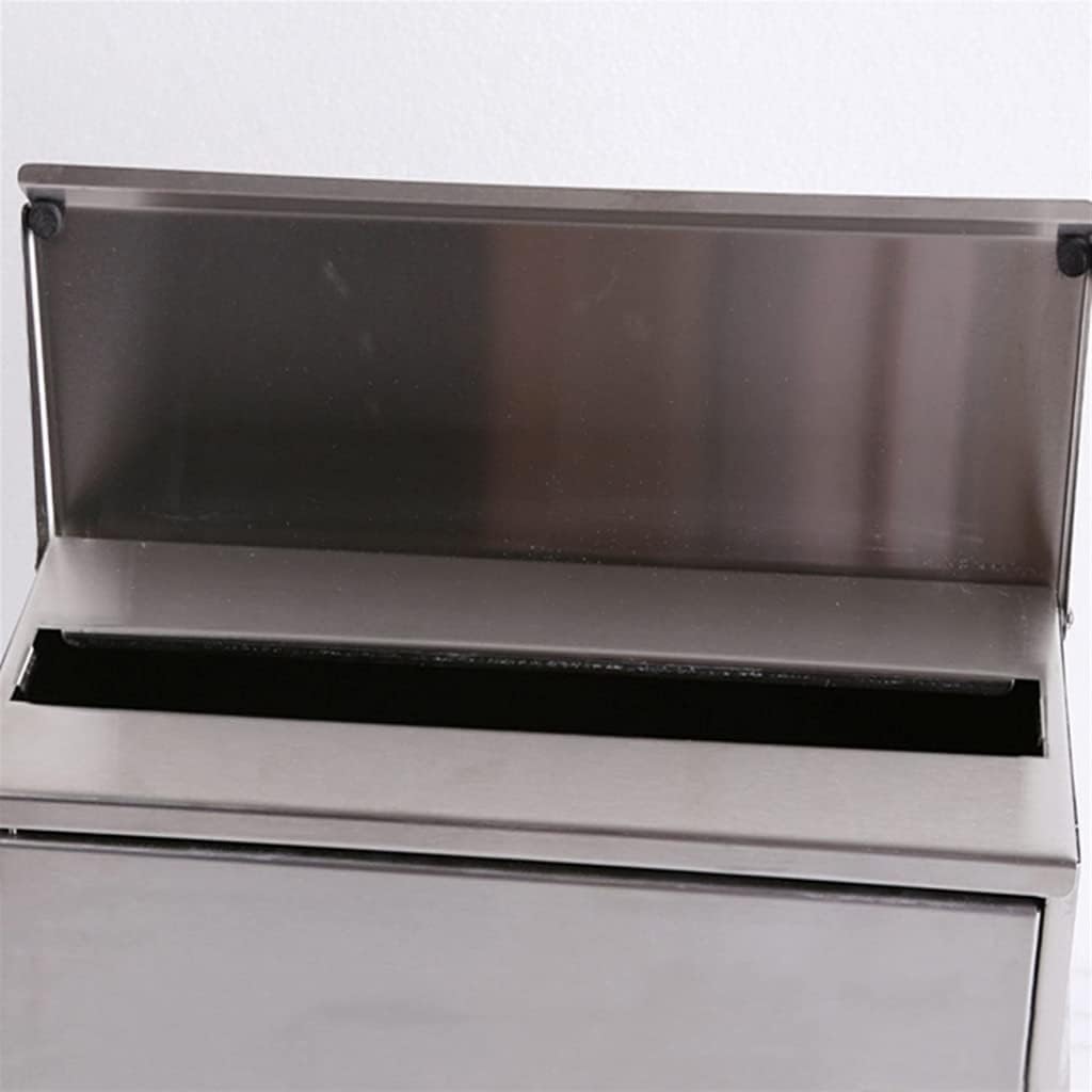 Suggestion Box Business Drop Boxes Donation Box Simple Mailbox Made of Stainless Steel Outdoor Wall-Mounted Postbox in 3 (Color : Red, Size : 36.5 * 9.6 * 37cm)