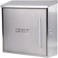 Letterboxes Letterbox Wall Mounted Outdoor Postbox Mailbox with Cover - Slim Line & Lockable Anthracite Post Boxes (B) (A)
