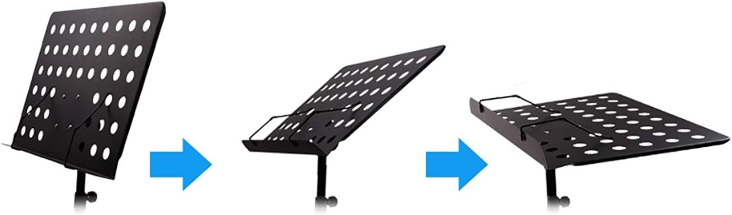 Foldable and Easy-to-Storage Metal Music Stand, Wide General-Purpose Music Holder, Guitar Violin Guzheng Universal Sheet Music Stand
