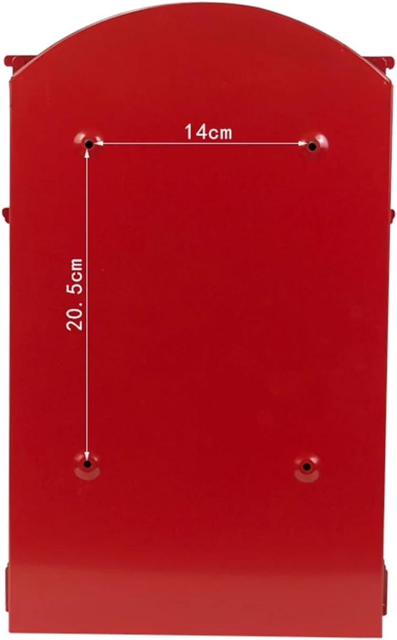 letterbox Wall Mount Locking Vintage Lockable Metal Mailboxe Large Capacity Postbox Security Mail Box for Receiving Mail