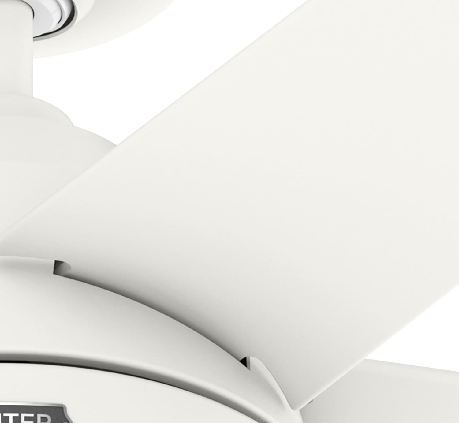 Hunter Skyflow 52 inch Indoor/Outdoor Ceiling Fan with Light and Wall Control, Matte White Ceiling Fan, 3 Speed WhisperWind Motor, 52611, for Coastal Patios, Pergolas, Bedrooms, or Living Rooms