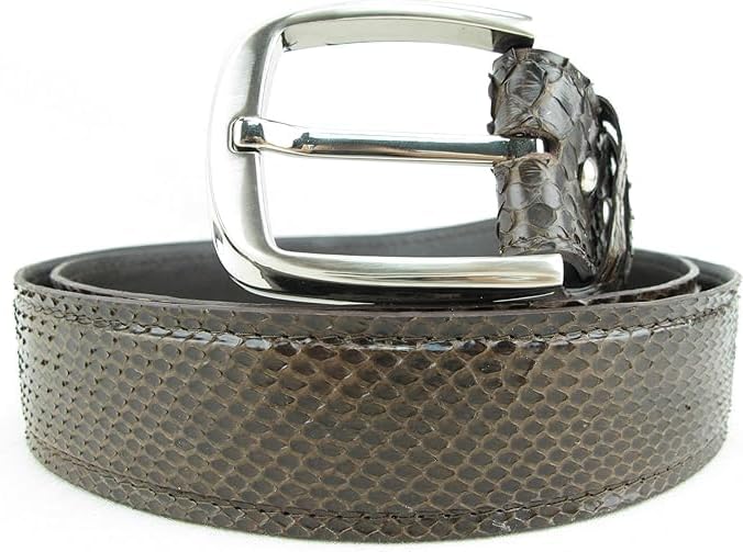Genuine python leather skin belts for men snakeskin dress belt casual men's belt snake leather belts for men width 1.5'