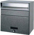 Tajima Metal Work Mailbox MX-303FP Body Depth 15.4 inches (39 cm), Body Height 11.0 inches (28 cm), Body Width 15.4 inches (39