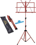 Music Stand Portable Music Stands Metal Music Holder Height Adjustable 66-160cm Sheet Music Stands for Guitar and Violin Players More Stable