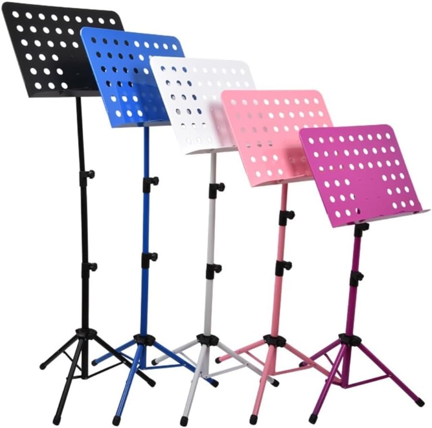 Music Stand Portable Retractable Home Music Stand With Optional Guitar, Guzheng, Drum Set And Retractable Music Stand Sheet Music Stand(White)