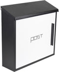 Mailboxes for Outside, Modern Design Mailbox, Large Capacity Galvanized Sheet Mail Box, with Key Lock Secure Metal Mailbox, Easy to Install(White)