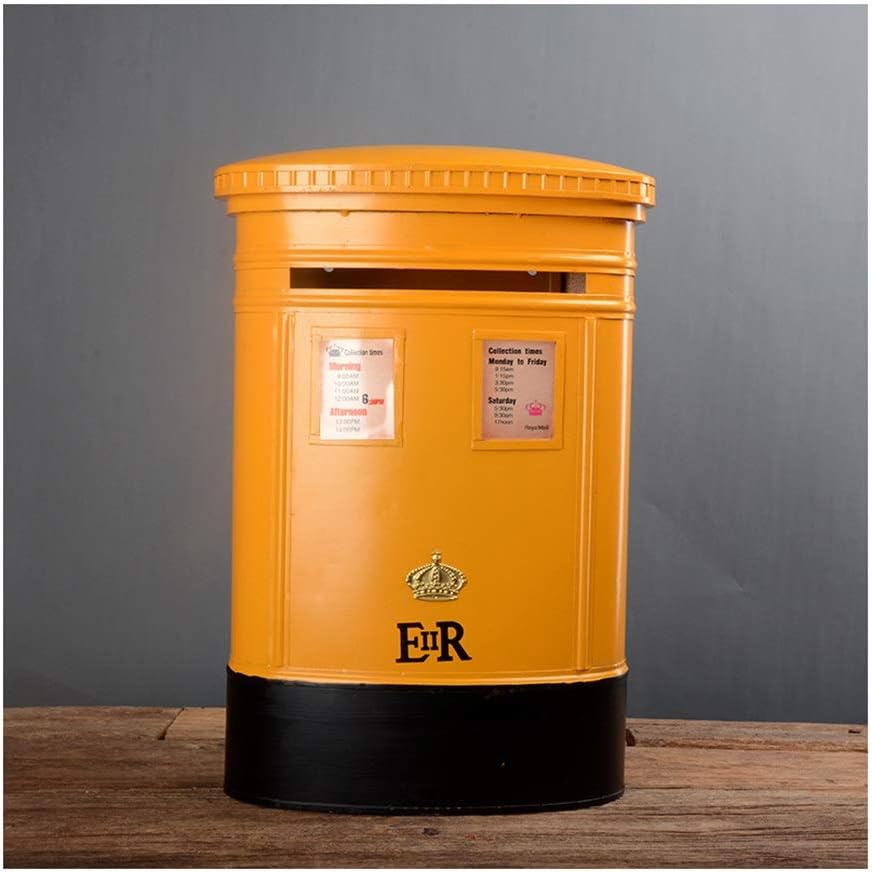 Letterboxes Mailbox Wall-Mounted Mail Boxes Community Postbox Letter Box Villa Letter Box Villa Retro Mailbox (Pink) (Orange)
