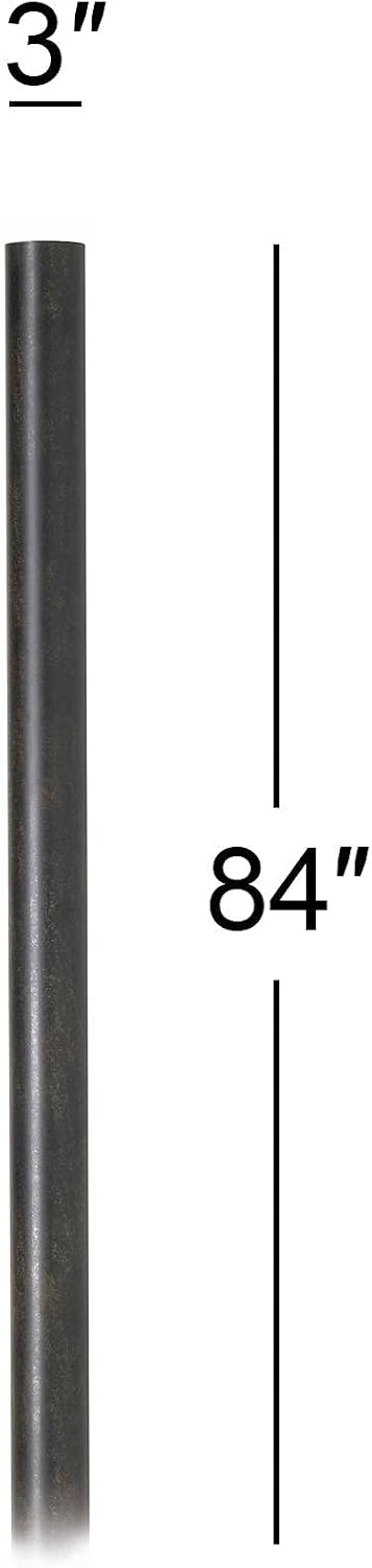 John Timberland Traditional Modern Outdoor Post Light Pole Bronze Cast Aluminum Direct Burial 84' for Exterior House Porch Patio Outside Deck Garage Yard Garden Driveway Home Lawn Walkway