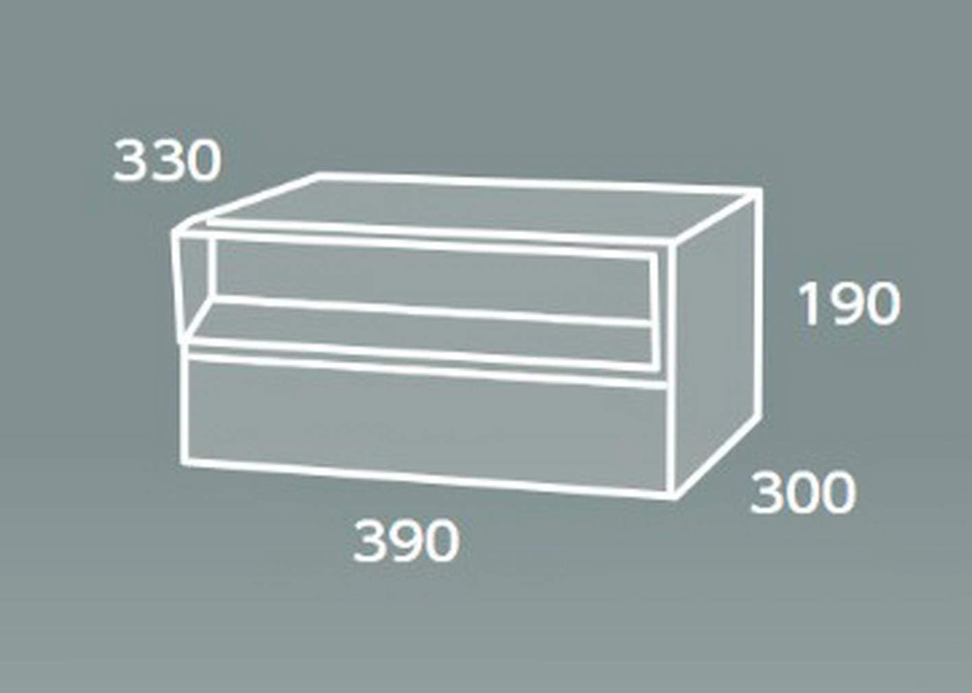 Tajima Metal Work MX-303SW Mailbox, Main Body Depth 15.4 inches (39 cm), Body Height 13.0 inches (33 cm), Body Width 7.5 inches (1